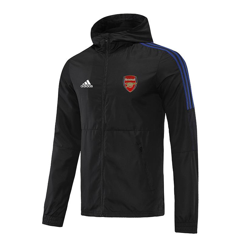 Arsenal Football Wind Breaker Jacket Jet Black 2024-25